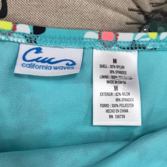 California Waves Floral-Print 2-Piece Swim Set - Picture 12 of 13